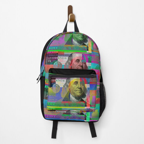 Artikelvorschau, Vier kolorierte Hundert-Dollar-Scheine - Neo-Expressionist $100 USDx4 entworfen und verkauft von Serge Averbukh Art Studio.