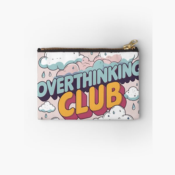 Item preview, Overthinking Club – Retro typography with pastel colors and cloud design designed and sold by Anna2492.