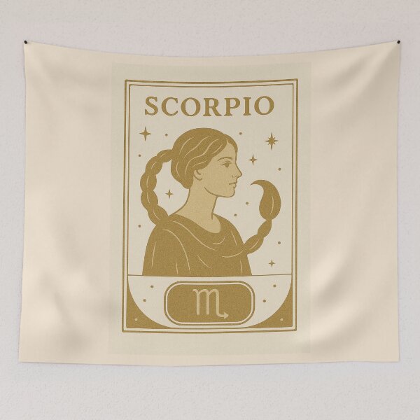 Item preview, Scorpio Star Sign Astrology Illustration designed and sold by wonderxwander.