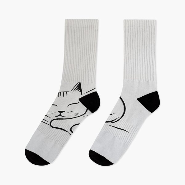 Artikelvorschau, Schlafende Katze – Minimalistische One-Line Zeichnung entworfen und verkauft von Anna2492.