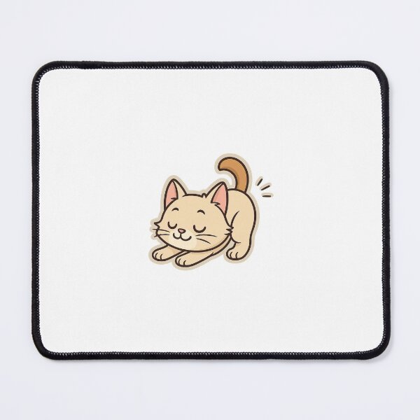Item preview, stretching cat designed and sold by catmosphere4u.
