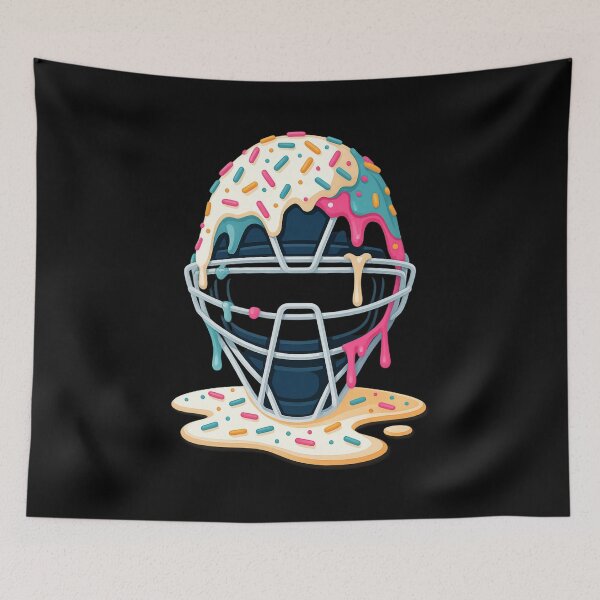Item preview, Baseball Catcher Cap Dripping Ice Cream Funny Baseball Lover Tshirt designed and sold by malek24.