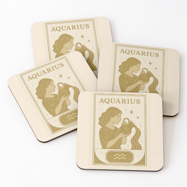Item preview, Aquarius Star Sign Astrology Illustration designed and sold by wonderxwander.