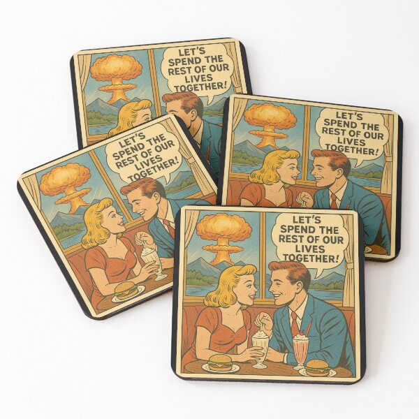 Item preview, Atomic Love Vintage 1950s Comic Diner Romance Satire designed and sold by Maljonic.