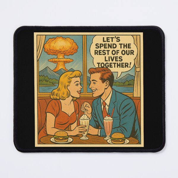 Item preview, Atomic Love Vintage 1950s Comic Diner Romance Satire designed and sold by Maljonic.