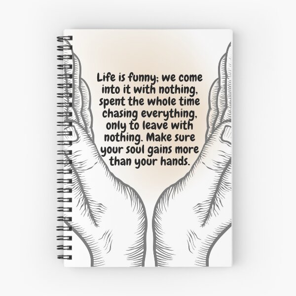 Item preview, Hands of Reflection – Soul Over Possessions Quote Sticker designed and sold by Cosmic-Meadows.
