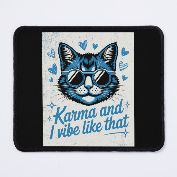 Item preview, Cool Cat - Karma and I Vibe Like That designed and sold by theartfulaspie.
