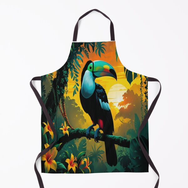 Item preview, Toucan Silhouette Tropical Rainforest Sunset Paradise designed and sold by Max Store.