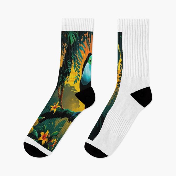 Item preview, Toucan Silhouette Tropical Rainforest Sunset Paradise designed and sold by Max Store.