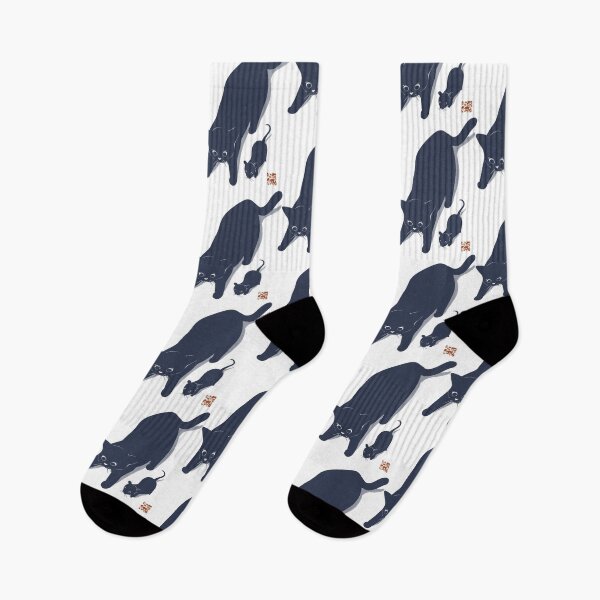 Item preview, Standing Black Cat And Mouse designed and sold by BATKEI ART.
