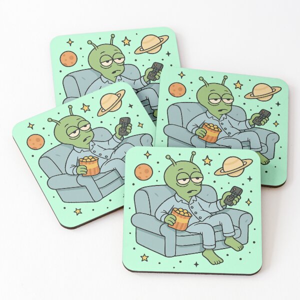 Item preview, Lazy Alien Couch Potato Vibes designed and sold by xmoudx.