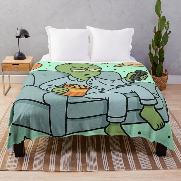 Item preview, Lazy Alien Couch Potato Vibes designed and sold by xmoudx.