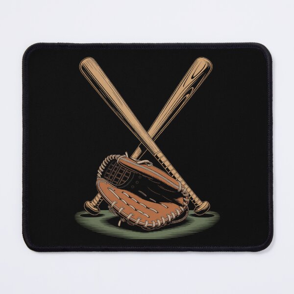 Item preview, Crossed Baseball Bats and Glove designed and sold by SignumShop.