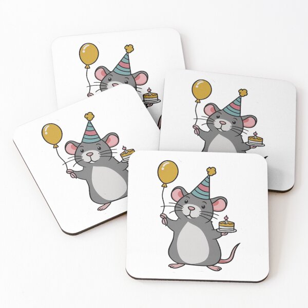 Item preview, Birthday rat designed and sold by KapuczeShop.