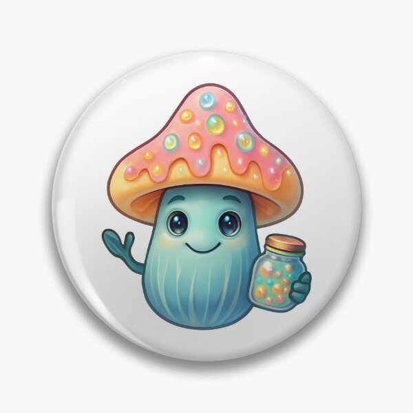 Item preview, Clown Mushroom Friend Kawaii Pastel Fungus Character designed and sold by zoughlal.