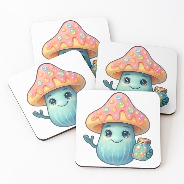 Item preview, Clown Mushroom Friend Kawaii Pastel Fungus Character designed and sold by zoughlal.