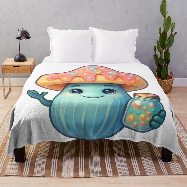 Item preview, Clown Mushroom Friend Kawaii Pastel Fungus Character designed and sold by zoughlal.
