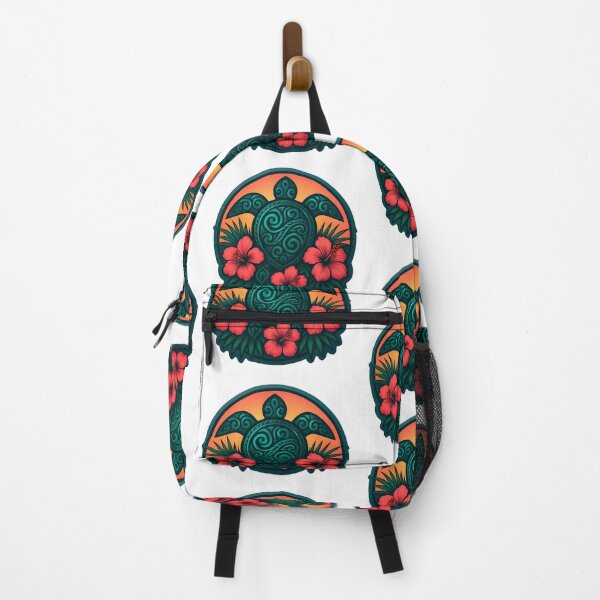 Item preview, Honokeana Honu Hawaiian Sea Turtle Polynesian Tribal Hibiscus designed and sold by zoughlal.