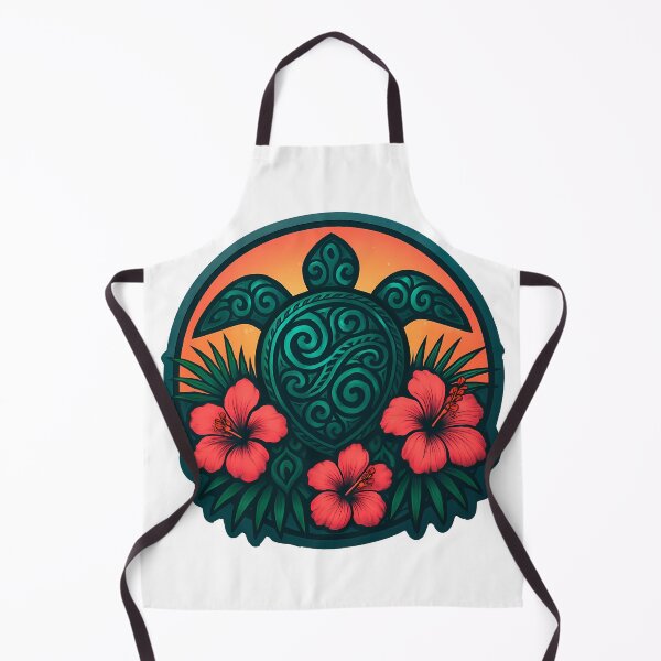 Item preview, Honokeana Honu Hawaiian Sea Turtle Polynesian Tribal Hibiscus designed and sold by zoughlal.