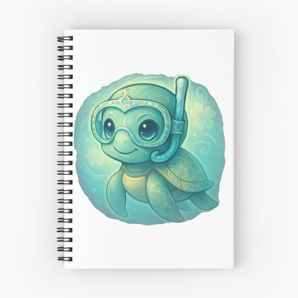 Item preview, Honokeana Honu Kawaii Baby Sea Turtle Snorkel Chibi designed and sold by zoughlal.