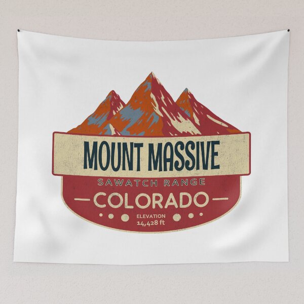 Item preview, Mount Massive, Sawatch Range, Colorado, Mountain Design designed and sold by Wanderful-roads.