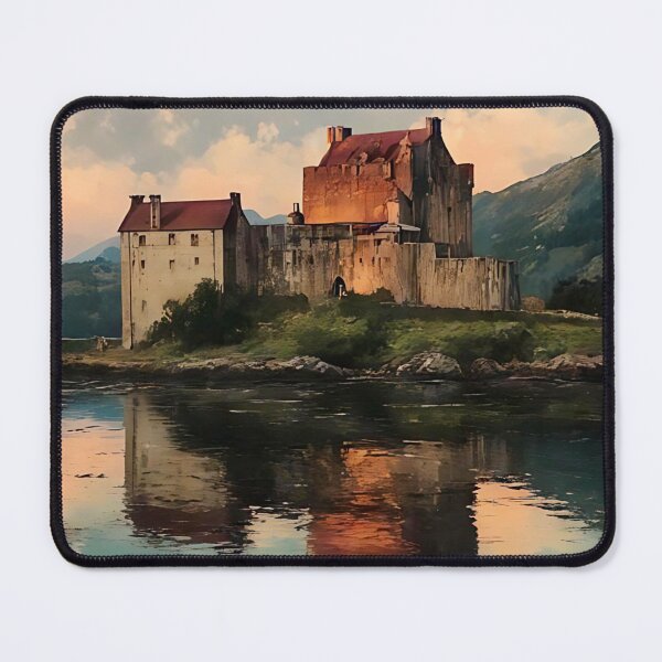 Item preview, Scotland: Fantasy Landscape Watercolor Painting designed and sold by muskitt.
