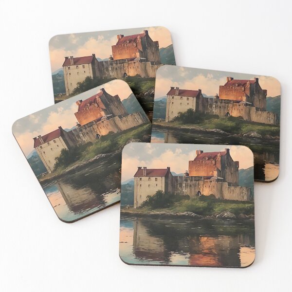 Item preview, Scotland: Fantasy Landscape Watercolor Painting designed and sold by muskitt.