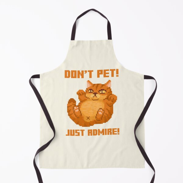 Item preview, Chunky Orange Pixel Art Cat – Don’t Pet Just Admire! designed and sold by PixelDrukiPL.