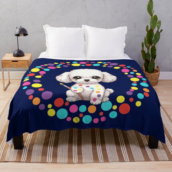Item preview, Celebrate Dot Day with My Teacup Poodle – Colorful Dog Art designed and sold by The Real Life Symphony.