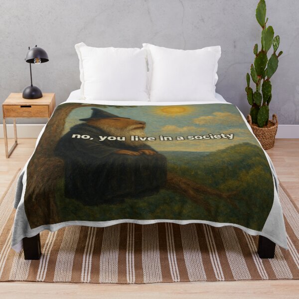 Item preview, Capybara Wizard – “No, you live in a society” designed and sold by Capybarastore_77.