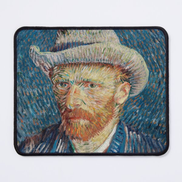 Item preview, Van Gogh Self-Portrait with Grey Felt Hat – 1887 Masterpiece designed and sold by EmeraldeaArt.