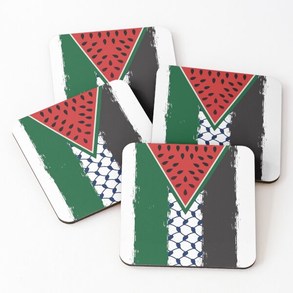 Item preview, Watermelon Palestine Flag designed and sold by LadyBee86.