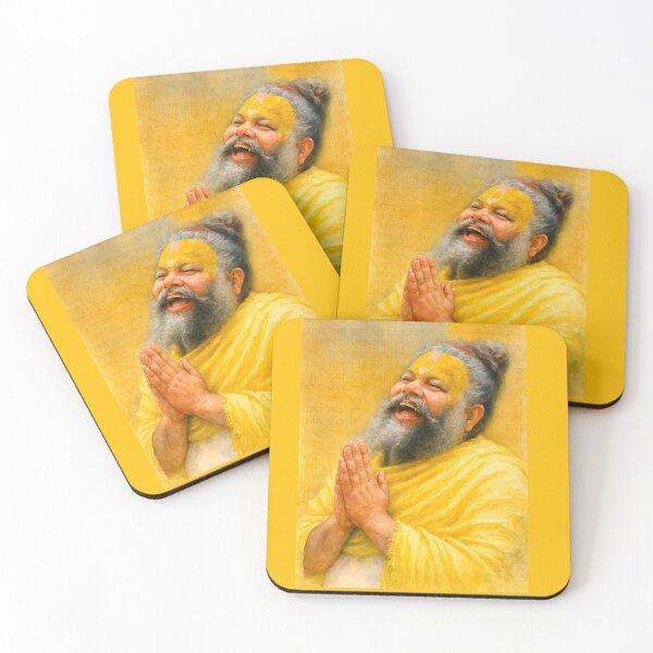 Item preview, Shree Premanand Ji Maharaj – Spiritual Devotion Watercolor Poster designed and sold by The Uphaar Store.