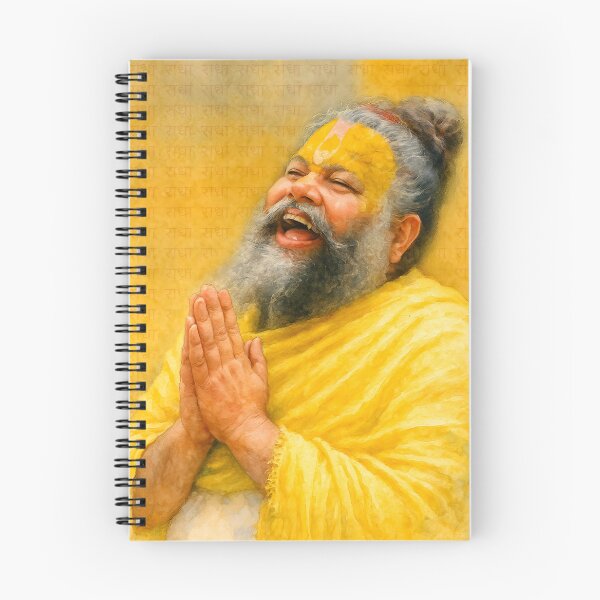 Item preview, Shree Premanand Ji Maharaj – Spiritual Devotion Watercolor Poster designed and sold by The Uphaar Store.