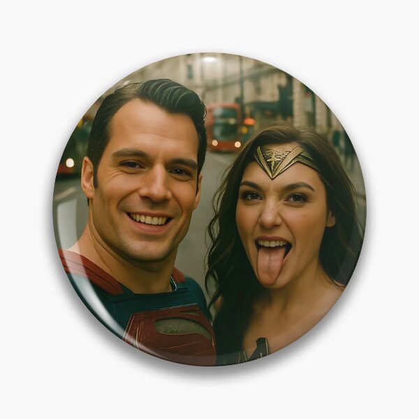 Item preview, Superhero Selfie: Fun Superman & Wonder Woman City Shot designed and sold by Alan Javier Cordoba Espinosa.