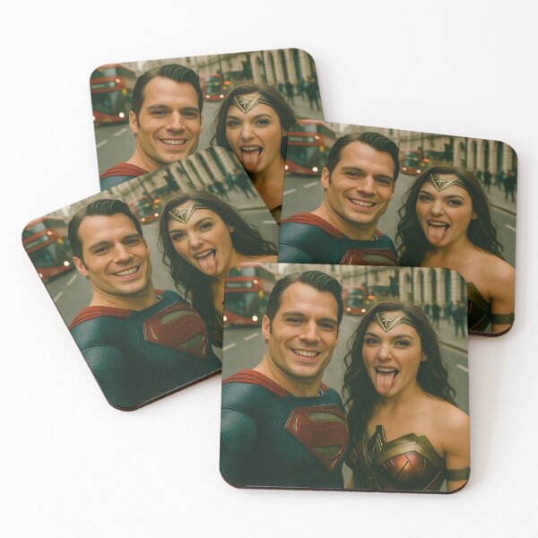 Item preview, Superhero Selfie: Fun Superman & Wonder Woman City Shot designed and sold by Alan Javier Cordoba Espinosa.
