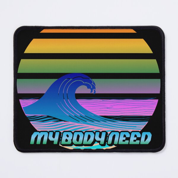 Item preview, My Body Need a Beach - Blue and Pink designed and sold by LKozerski.
