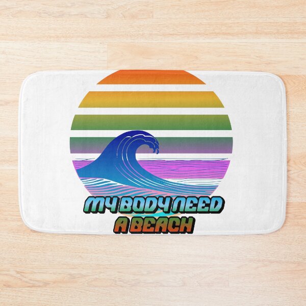 Item preview, My Body Need a Beach - Blue and Pink designed and sold by LKozerski.