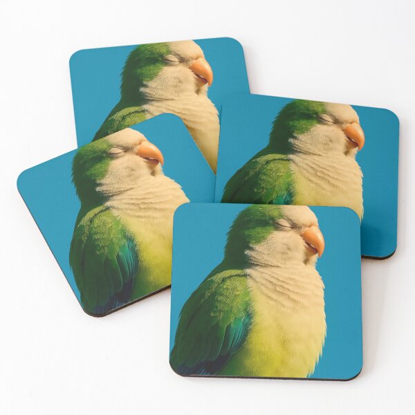 Item preview, Serene Green Parrot: Basking in Blue Sky Tranquility designed and sold by Alan Javier Cordoba Espinosa.