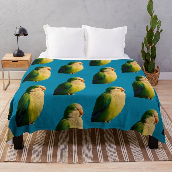 Item preview, Serene Green Parrot: Basking in Blue Sky Tranquility designed and sold by Alan Javier Cordoba Espinosa.