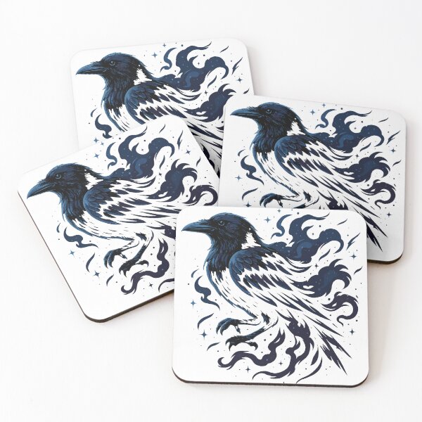 Item preview, Mystical Raven –  Astral Cosmic Spiritual Bird designed and sold by NoodlesDoodlez.