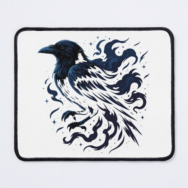 Item preview, Mystical Raven – Astral Cosmic Spiritual Bird designed and sold by NoodlesDoodlez.