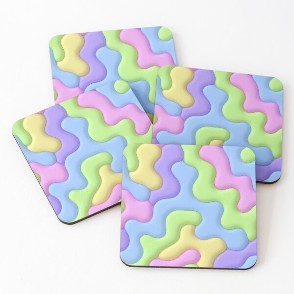 Item preview, abstract soft blobs pattern designed and sold by Mike Kiev art.
