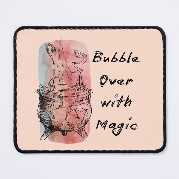 Item preview, Bubble Over with Magic – Colorful Witchy Cauldron Pastel Pink Design designed and sold by DanniDan.