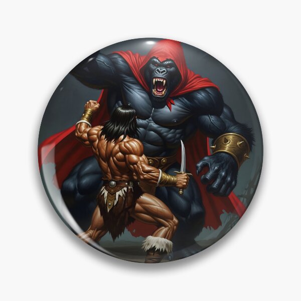 Item preview, The Cimmerian vs. The Ape - Scythianshead design  designed and sold by Scythianshead .