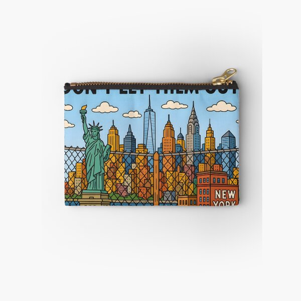 Item preview, "Don’t Let Them Out! – NYC Behind the Cartoon Fence" designed and sold by NCLaserDesigns.
