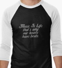 Music Is Life Men's Baseball ¾ T-Shirt