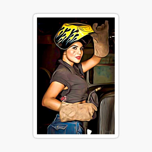 Item preview, Rosa the Riveting Welder  designed and sold by Espinoza Creative.