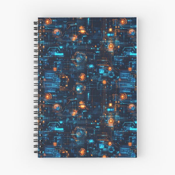 Item preview, Futuristic Digital Interface – Cyber Tech Circuit designed and sold by myprintedgems.