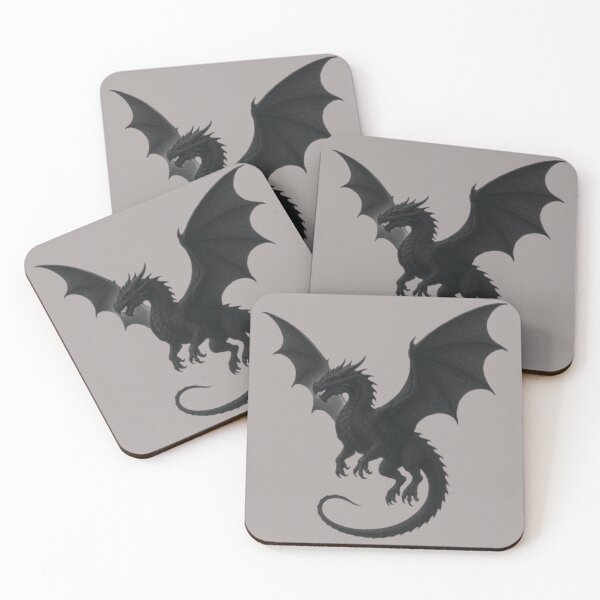 Item preview, flying black dragon designed and sold by KrazyArtStyle.